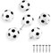 MABAHON 6pcs Sport Fußball Türknäufe Möbelknöpfe Kommode Knöpfe Schrankgriffe Möbelgriffe Kinderzimmer Schrankknöpfe Für Kommode Möbel, Schrank, Mit Schrauben