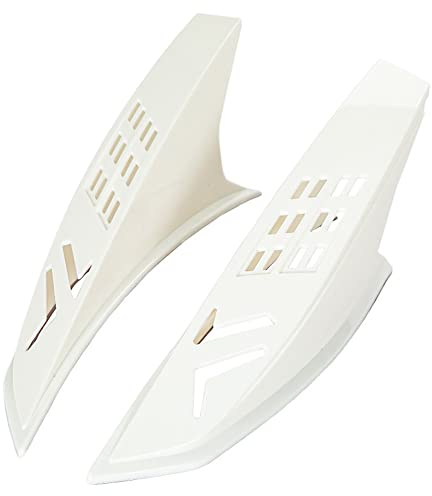 Motorradhelm Hörner, Asudaro Motorradhelm Selbstklebende Flügel Hörner Punk Stil Universal Fahrradhelm Hörner Helm Ohren Dekoration Für Damen Herren Mädchen Jungen Ski Snowboard Zubehör Weiß