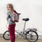 Ikuri Kleine KOMBI Fahrradtasche/Rucksack 20-26’’ für Kinder Falträder Klappräder aus Plane – Modell Veranillo