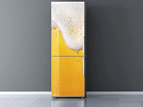 Oedim Vinyl für Kühlschrank, Bier, Schaum, 185 x 60 cm, Premium-Vinyl | robuster und einfacher Aufkleber | Dekorativer Aufkleber mit elegantem Design