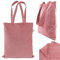 AllBags Baumwolltasche 380 x 420 mm mit langen Griffen 70 cm, Einkaufstasche, Alltagstasche, arbeitstasche damen, strapazierfähige stofftasche kindergarten, jutebeutel (1 er-Pack, Rot-Melange)