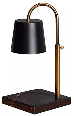 Delicate Candle lamp Height Adjustable Candle Warmer Lamp Marble Base Candle Lamp with 2 Bulbs Dimmable Candle Light for Jar Candles Creativity