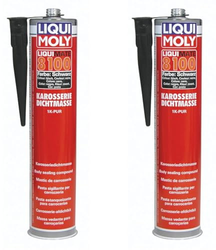 Liqui Moly Liquimate 8100 1K-PUR schwarz | 300 ml | Karosserieschutz | Dichtstoff | Unterbodenschutz | Art.-Nr.: 6146 (Packung mit 2)