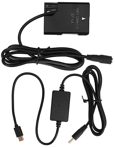 EN EL14 DC Coupler Dummy Battery, High Conversion Camera Dummy Battery DC Coupler Plus Power Bank Cable for Nikon D5600 D3300 D3500 D5100 D5500 D3100 D3200 Camera