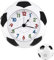 Miawtro Wecker Kinder Analog ohne Ticken für Mädchen Jungen fußball förmige Wecker mit Schlummerfunktion Batteriebetriebene Wecker Schlafzimmer Nachttisch Tischplatte Tischuhr