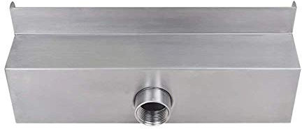 SPJKSO Cascada de acero inoxidable para piscina, cascada, cascada, patio, piscina, paisaje, fuente de cascada