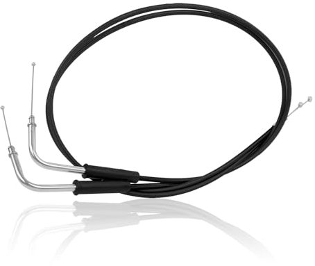 CHIFUN Motorcycle Throttle Cable Braided Wire Kit Stainless Steel 55 140cm Long Throttle Gas Cable Compatible with Harley Dyna Softail XL 883 1200 Fat Boy Heritage Road King