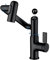 Temperature Bathroom taps,2 Sprays,No Electrical Temperature Display Single Handle Bathroom taps,Bathroom Sink taps (Temperature Display, Matte Black)
