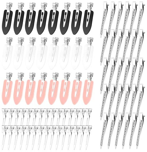 84 Stück Nahtlose Haarspange Curl Clips Nahtlose Haar Pin Curl Clips Kein Verbiegen Haar Spangen für Haarstyling Make Up Damen und Mädchen DIY Frisur