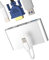 Adaptateur USB C vers Vga (3 en 1) USB OTG 3.0 Type-C Câble de charge 4K DisplayPort Thunderbolt Écran Convertisseur AV Hub Projecteur Connecteur pour Apple iPhone 15 pour iPad Android 60 Hz Haute