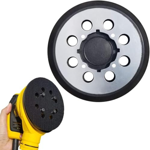 2 Pack Sander Replacement Pad for Dewalt, 5-Inch 8 Holes Hook and Loop Aluminum Alloy Orbital Sander Replacement Pad for DWE6421/6421K, DWE6423/6423K, DCW210B, DWE64233, N329079