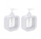 UQMIQURA Distributeur Savon, 2 Pièces Distributeur Savon Liquide, Flacon Pompe Vide, Distributeur Shampoing et Gel Douche Salle de Bain, Cuisine Distributeur Produit Vaisselle (300ml)