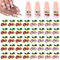 YUXIANLB 20 PCS 3D Cherry Nail Charms Shiny Gems Cherry Nail Rhinestones Cute Fruit Nail Art Diamond Crystal Luxury for Women Girl Jewelry Making Crafts DIY Manicure Craft (Red, Pink)
