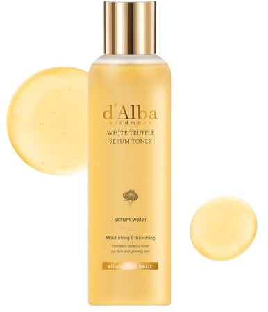 d'alba Piedmont White Truffle Moisturizing Serum Toner, Glass Skin mit Double Vitamin Hautpflege, Gesichtsfeuchtigkeitspflege, Koreanische Hautpflege (180 ml)