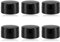 6 PCS 10 ml Vides Ronds Noir Mat Petits Pots Cosmétiques, Récipients Cosmétiques Vides et Protection UV pour Voyage de Crème de Bougie Faite à la Main