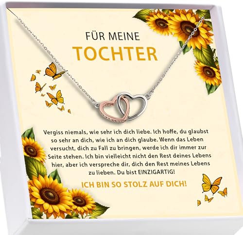 AMEEDA geschenk für tochter kette I zum geburtstag Kette von mama und papa I geburtstag I An meine Tochter