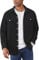 LBL Men's Corduroy Shirt Casual Long Sleeve Shirts Button Down Shacket Jacket with Flap Pockets APH089 Black XL