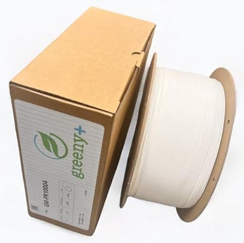 Greeny+ Polymaker PLA Filament 1.75mm 2,5 kg, 3D Drucker Filament PLA, Maßgenauigkeit +/- 0.05mm, 2,5kg Spule 3D Druck Filament für 3D Drucker, Weiß