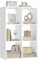 WOLTU Bücherregal mit 6 Würfeln, Standregal Würfelregal, Regal Weiß, für Wohnzimmer Arbeitszimmer Schlafzimmer Büro, 60x89,5x29 cm, SK054ws