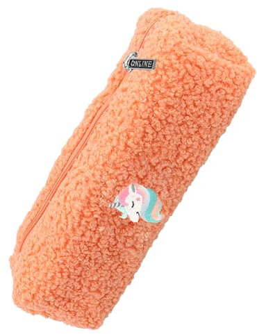 Online Federmäppchen Peach Unicorn I Stylische Federtasche für Mädchen & Jungen, ideal für Schule, Uni & Büro I Pencil Case mit praktischem Reißverschluss zur Aufbewahrung von Stiften & Kosmetik