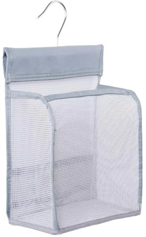 Wäscheklammerbeutel zum Aufhängen Klammerbeutel für Wäscheklammern Einfacher Aufhängehaken zur Aufbewahrung von Wäscheklammern Wäscheklammerbeutel Wäschesack für Haus und Garten Grau
