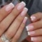 24pcs French False Nails - Press on Nails Full Cover Acrylic Fake Nails With Glue - Simple Style Stick on Acrylic Full Cover Fake Nails for Women Girls Nail Art Accessories
