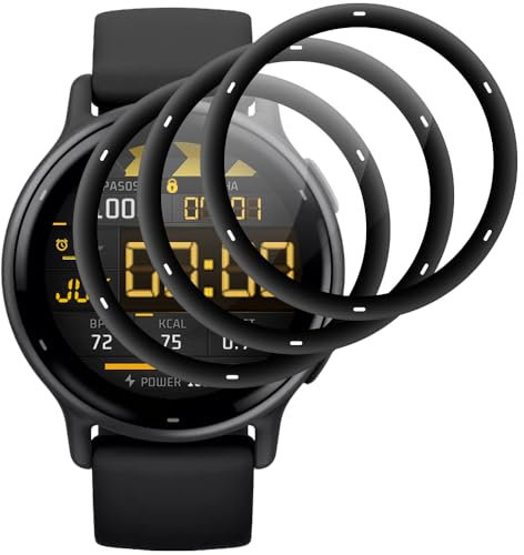 Beukei Protector de Pantalla Compatible con Garmin Vivoactive 5, 3 Piezas Vidrio[Dureza 9H][Antihuellas][Antiarañazos][Ultra Claro] Pantalla Movil