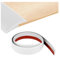 Door Trim,Door Strip,Floor Transition Strips, PVC Taped Edging for Threshold Transitions Less Than 5-20 mm in Height,Laminate Flooring Joint Strips(White,20mmx10FT)
