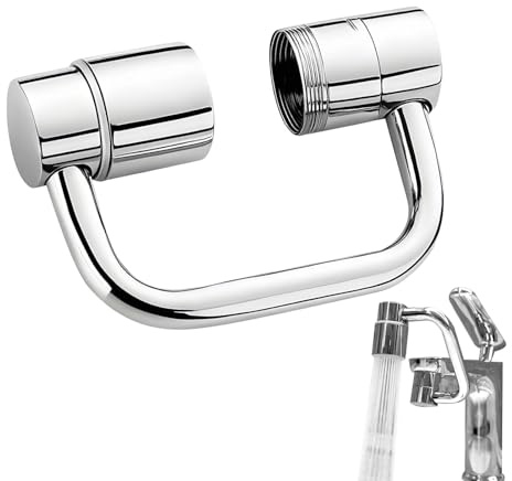Wasserhahn Aufsatz Verlängerung Drehbarer 1080°,Rotierender Wasserhahn Schwenkbarer Wasserhanhnaufsatz Faucet Extender Für Küche & Bad