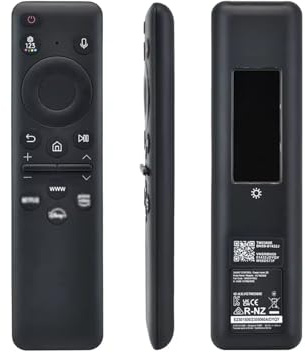 azurano Fernbedienung für Samsung BN59-01432J BN59-01432A SUB BN59-01455C B | Bluetooth USB-C Solar Sprachsteuerung Streaming-Tasten