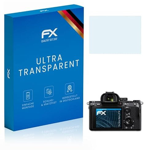 atFoliX Film Protection d'écran compatible avec Sony Alpha a7 III Protecteur d'écran, ultra-clair FX Écran protecteur (3X)