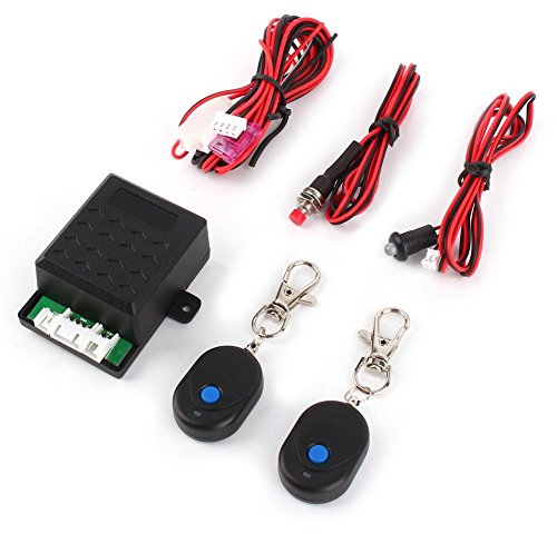Keenso Alarmsystem 1 Satz Universal Auto Fernbedienung Zentralverriegelung Wegfahrsperre Alarmanlage Diebstahlsicherung Keyless Entry System mit Fernbedienungen Auto Warnsystem Autoalarmanlagen