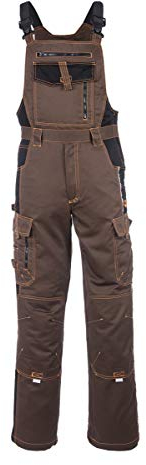 KG Latzhose ARDON H9111 BRAUN Arbeitslatzhose Herrenlatzhose Sicherheitshose Hose Arbeitshose Kombihose (62)