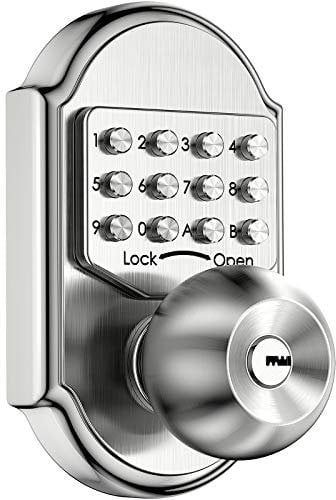 Bravex Keyless Entry Keypad Deadbolt Door Lock - 304 Stainless Steel Sabbath Lock - No Risk of Low Power