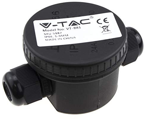 kenable Outdoor IP65 UV/Waterproof Round Junction Box Enclosure for Electric Cables