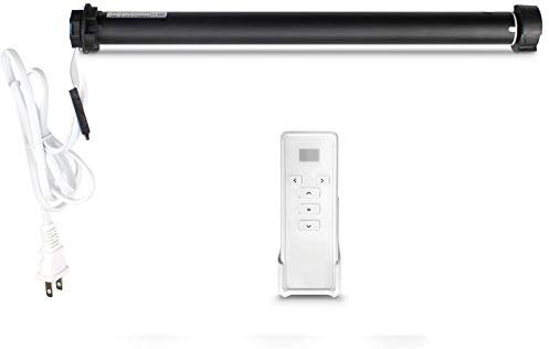 zemismart Tuya Zigbee Motorized Roller Blinds Motor for 38MM(1-1/2 inches) Tube Shutter,Tuya Zigbee Hub Needed,Alexa Echo Voice/Smart Life/Tuya APP Control,Pack with Remote