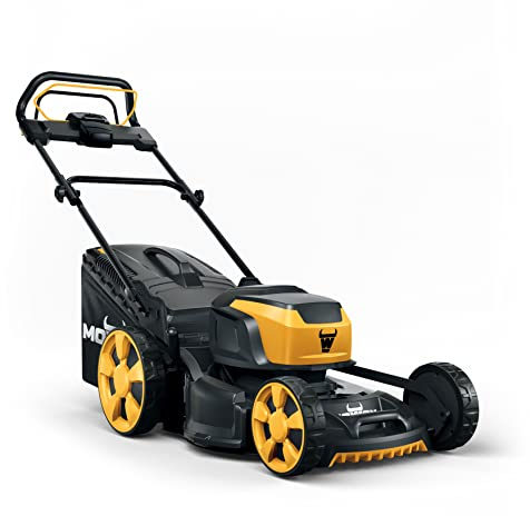 Mowox® EM 5162 S-Li 62V/5,0Ah Akku-Rasenmäher mit Radantrieb für ca. 700 m², XXL-Rädern, Schnittbreite 51cm, 60l Fangkorb, Füllstandsanzeige, Höhenverstellung, inkl. Akku und Schnellladegerät, TÜV/GS