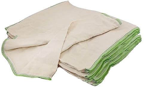 avo + cado Biobaumwolle Prefolds Gr. 2 - Inhalt: 10 Stück - passen in One Size-Überhosen für Stoffwindeln - 100% ungebleichte Öko-Tex Baumwolle