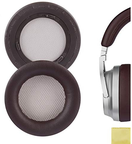 Geekria QuickFit Replacement Ear Pads for Corsair Virtuoso RGB/WirelessSE/WirelessXT Headphones Ear Cushions, Repair Parts (Brown)