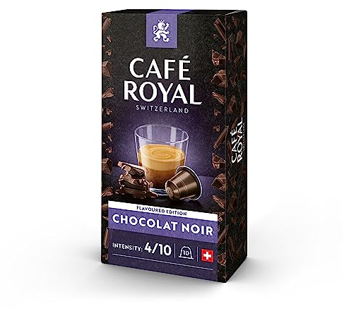 Café Royal Chocolate Noir 10 Capsules de Café Compatibles avec Système Nespresso (Lot de 10X10 capsules)