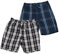 LAPASA Lot de 2 Shorts de Pyjama Homme 100% Coton Court Short de Détente & d'Intérieur Maison Pyjacourt avec Poches M92 Noir & Blanc, Bleu Marine & Bleu M