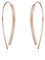 Philip Jones Rose Gold Plated Thread Earrings Created with Zircondia® Crystals
