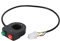 Interrupteur de Phare à Klaxon 12V, Interrupteur de Commande de Guidon de Moto, Interrupteur de Guidon à Bouton Marche-arrêt Noir pour Phare de Klaxon pour Moto Scooter