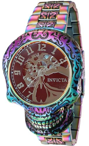 Invicta Artist 35110 Herren Uhr - Wasserdicht - Analog - Automatikuhr - Edelstahl mit Multicolor zifferblat - 50mm