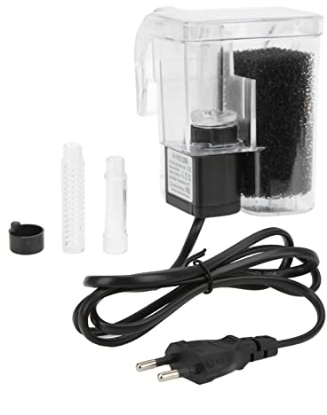 Filtre à Cascade Suspendu Pompe Aquarium Filtre Aquarium Pompe Aquarium Externe Filtre Aquarium Externe,favorise la Circulation de l'eau Filtre d'aquarium 3 en 1 pour Aquariums pour Aquariums