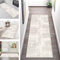 Teppich Läufer Flur Küche rutschfest Waschbar Teppichläufer Lang Matte 80X500CM Küchenläufer Küchenteppich Meterware, Beige Abstrakt 3D Korridor Tepiche Schlafzimmer Esszimmer Breite 40-120cm