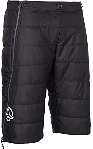 Ternua M Agile Bermuda Schwarz - Primaloft Warme strapazierfähige Herren Isolationsshorts aus Recycling-Material, Größe