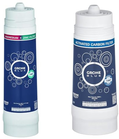 GROHE Blue Filtro de recambio para sistemas de agua filtrada & Filtro GROHE Blue Magnesium + Zinc