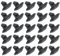 SG Store Lot de 100pcs Clips de Garniture Bande de Moulure Latérale 699786 Remplacement Compatible avec Peugeot 206 307 406 Clips de Retenue Joint de Porte de Voiture, Noir