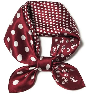 SHIROUYU Damen 27-inch Silk Square Scarf Schals (1er Pack) | 100 % Maulbeerseide, atmungsaktive Satin-Seide, exquisiter Digitaldruck, leicht und glatt, atmungsaktiv und bereit zum